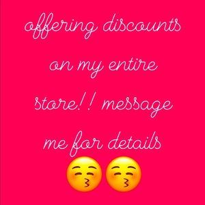 ALL ITEMS AT A DISCOUNT!!! MESSAGE ME ASAP FOR ANY ITEM IN MY CLOSET!!